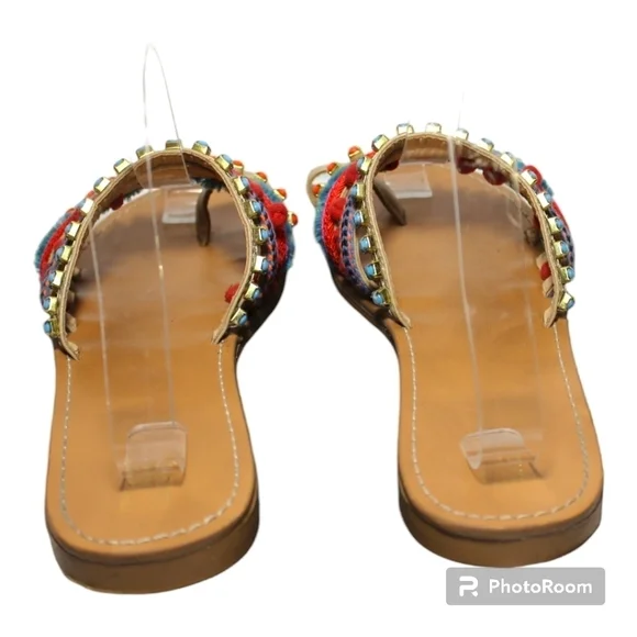 MOSSIMO Supply Co Strapy Colorful Flat Sandals - Picture 3 of 9